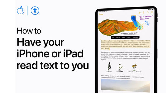 Make your iPhone read the screen to you.