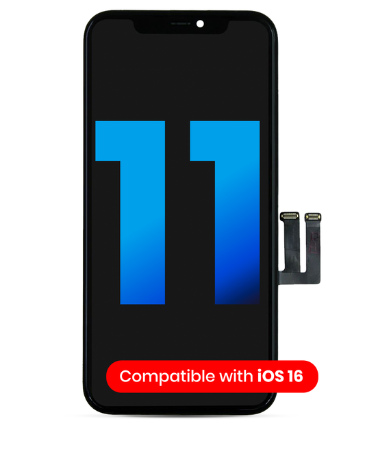 LCD Assembly With Steel Plate Pre-Installed Compatible For iPhone 11 (Aftermarket)